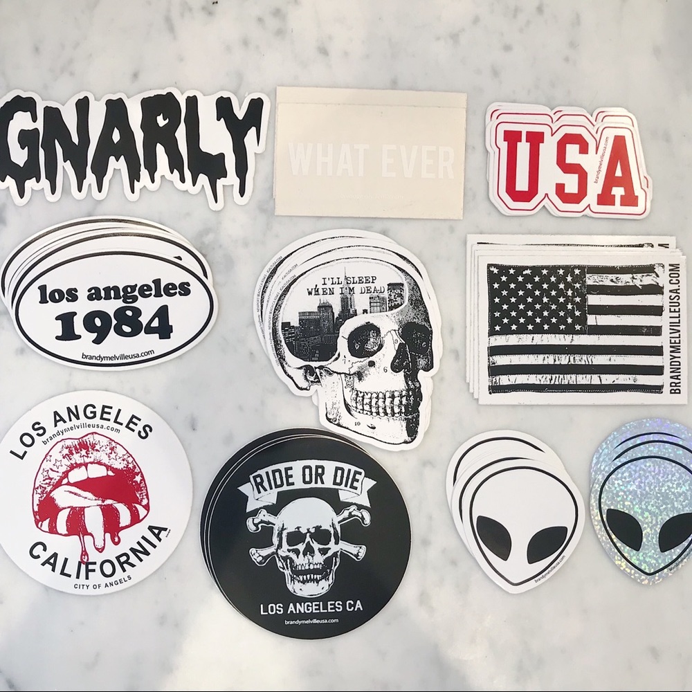 FREE brandy melville stickers